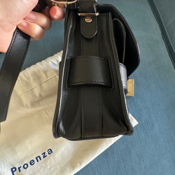 Proenza Schouler Black Leather Crossbody Bag ps11 mini - Picture 4 of 10